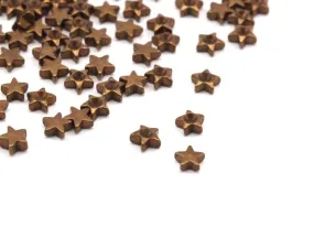 100 Raw Brass Star Setting  ( 3mm) F078