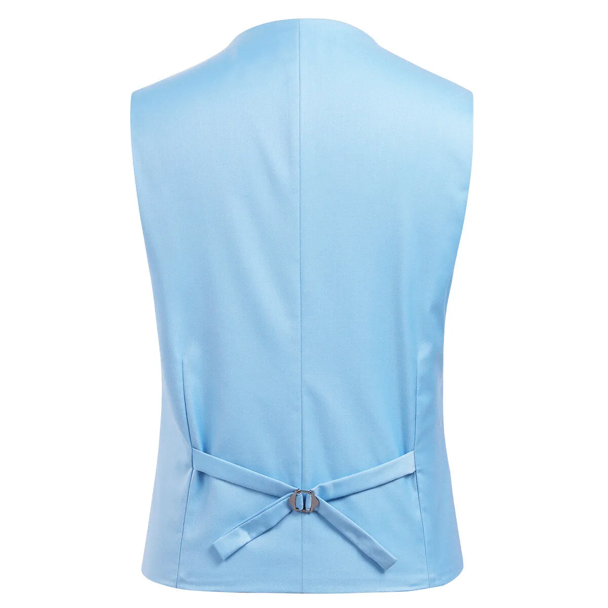 3-Piece Slim Fit One Button Fashion LightBlue Suit