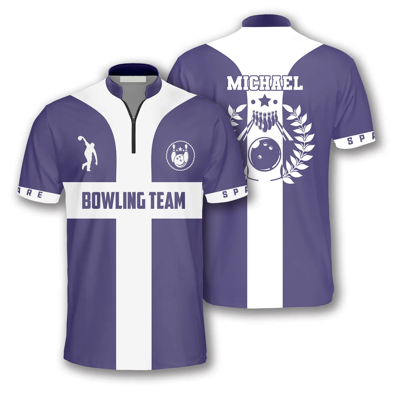 3D All Over Print Navy Cross Custom Bowling Jerseys for Men, Best Shirt for Bowler