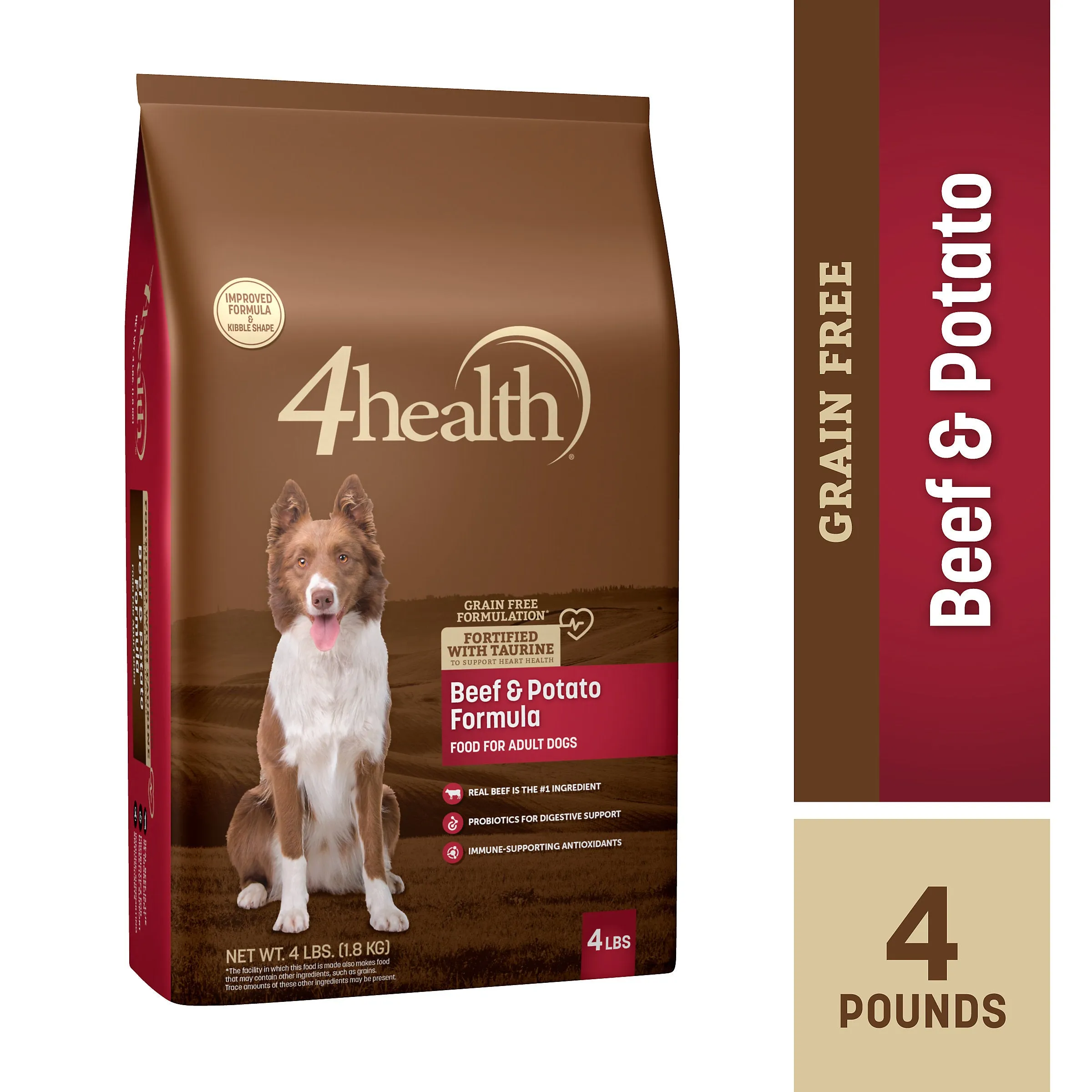 4health Grain Free Beef & Potato Dry Dog Food