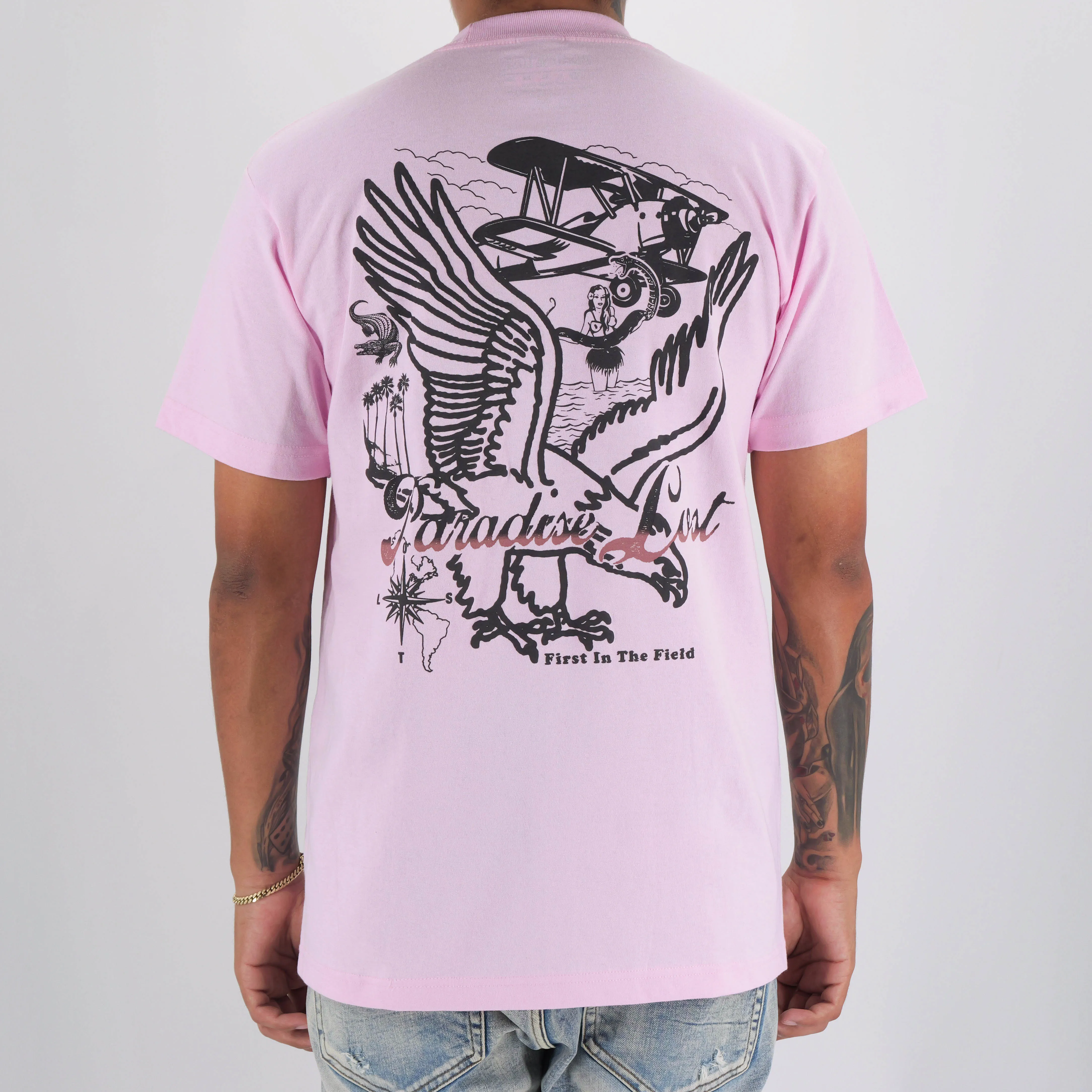 ADVENTURES IN PARADISE TEE PINK