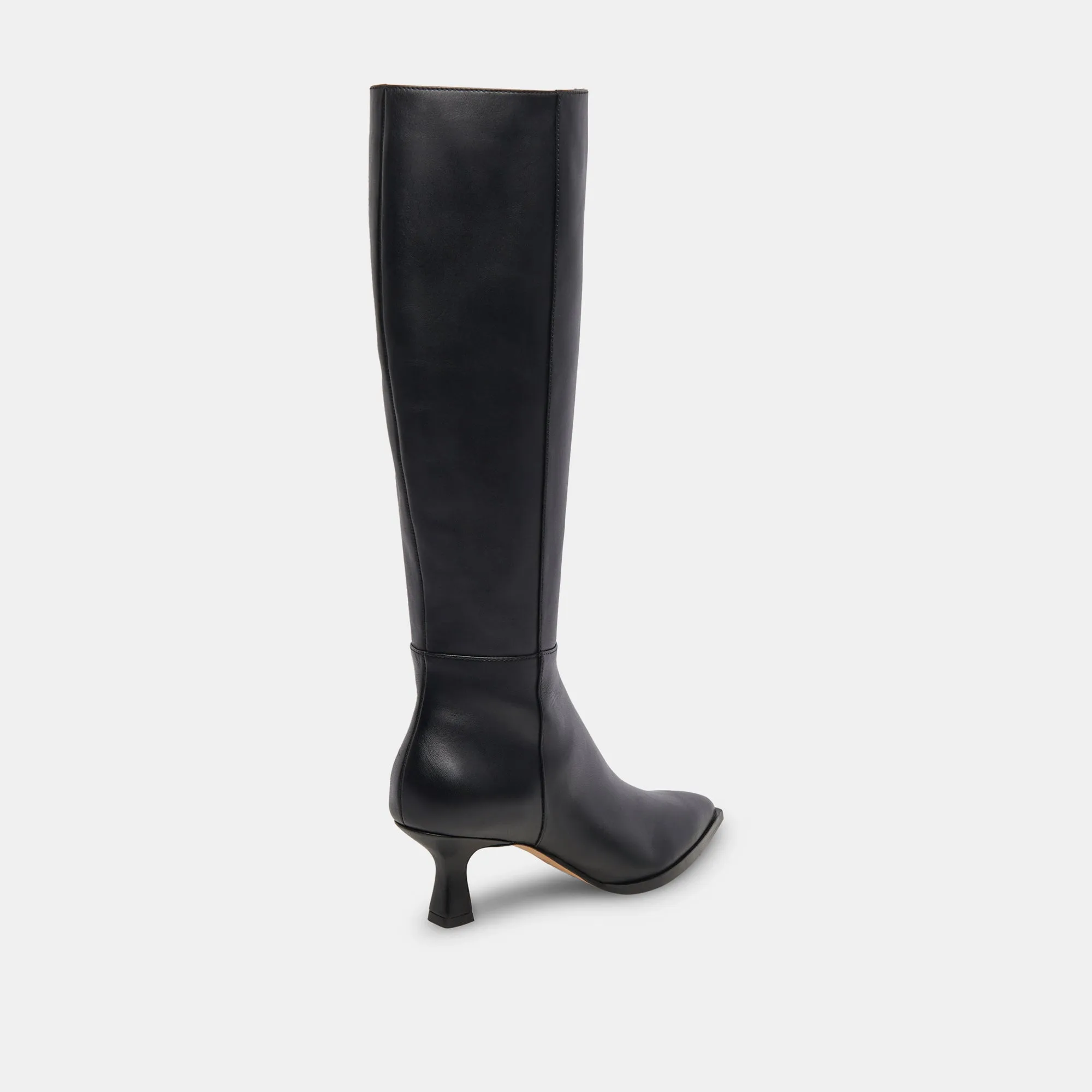 AUGGIE WIDE CALF BOOTS BLACK LEATHER