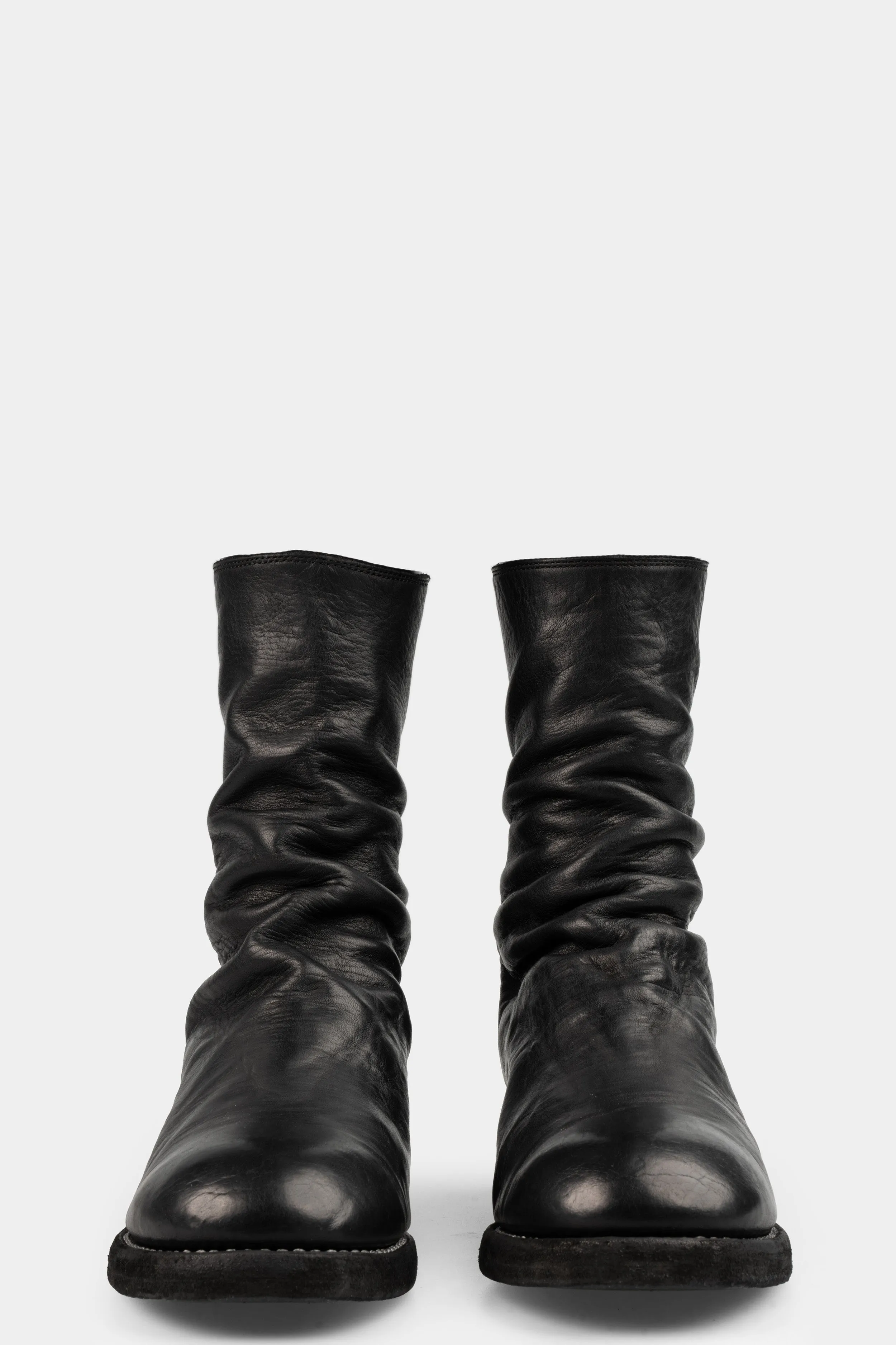 Back zip leather boots | 788ZX