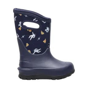 Bogs Kids' Neo Classic Space Pizza Rain Boots - Navy Multi