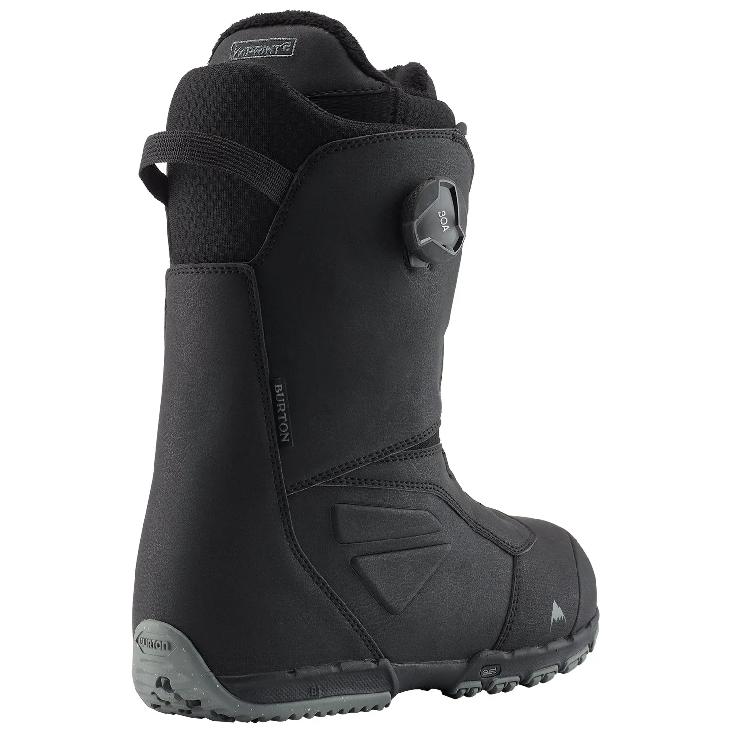 Burton Men's Ruler BOA Wide Snowboard Boots 2025 Black