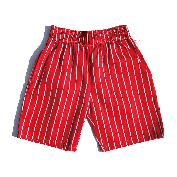 Cookman Chef Short Pants - Stripe : Red