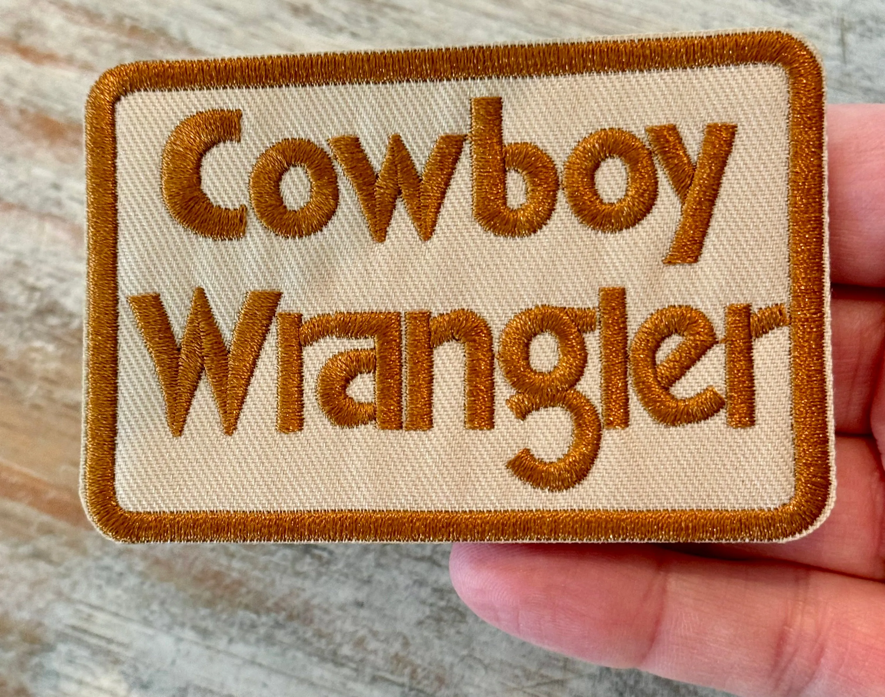 Cowboy Iron On Patches