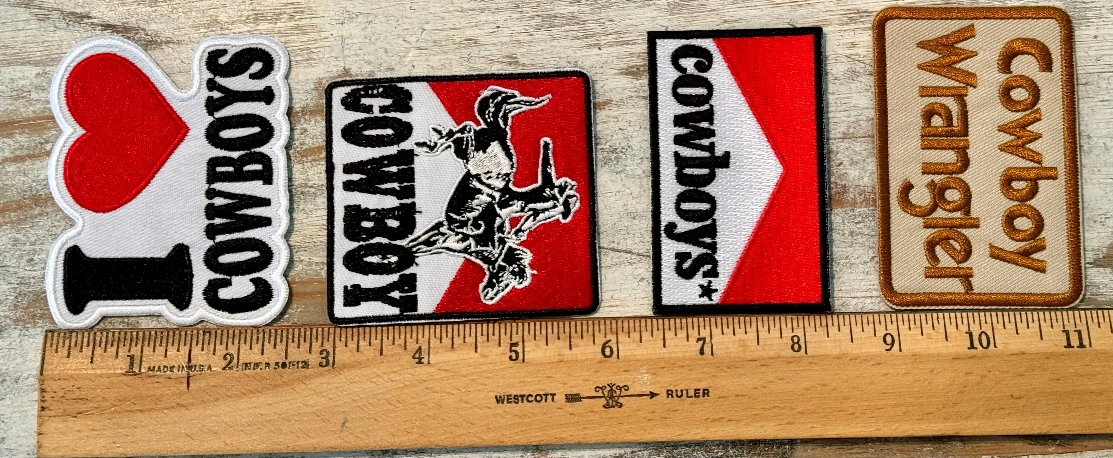 Cowboy Iron On Patches