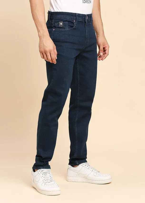 Dark Blue Premium Five Pocket Slim Fit Jeans