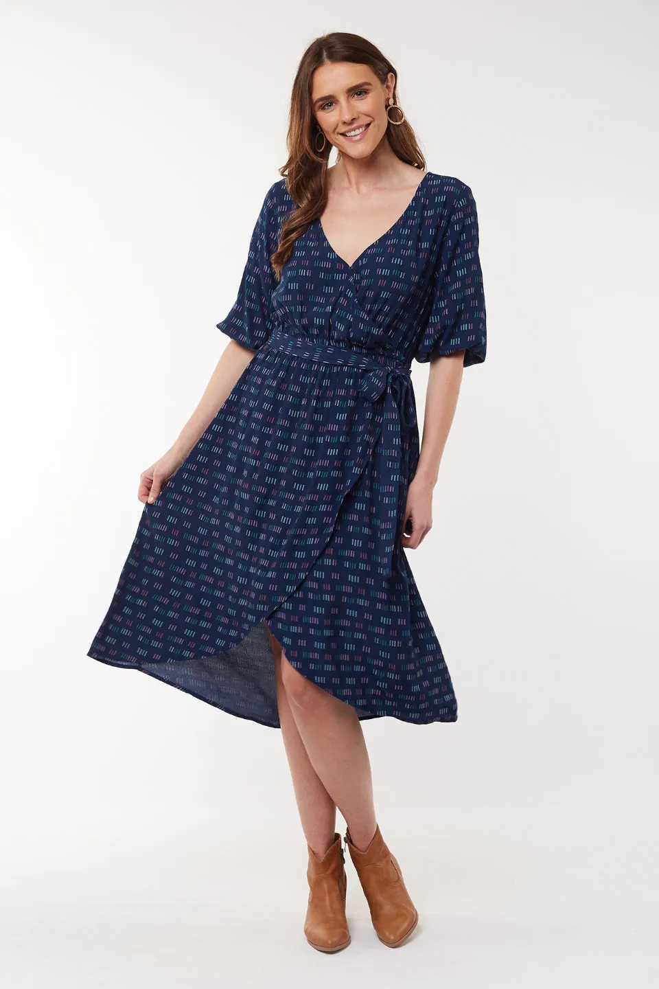 Dash Midi Navy Dress