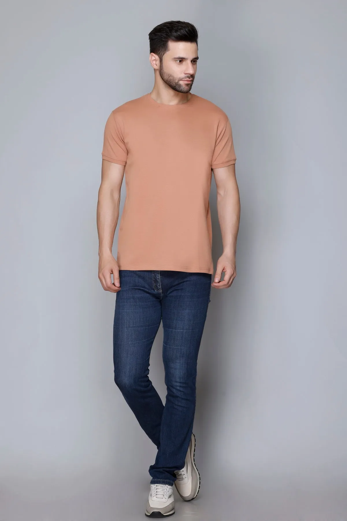 Derby Men's Round Neck Casual T-shirts