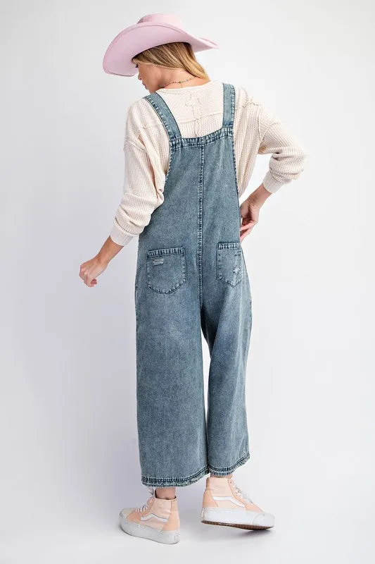 Elana Overalls in Denim