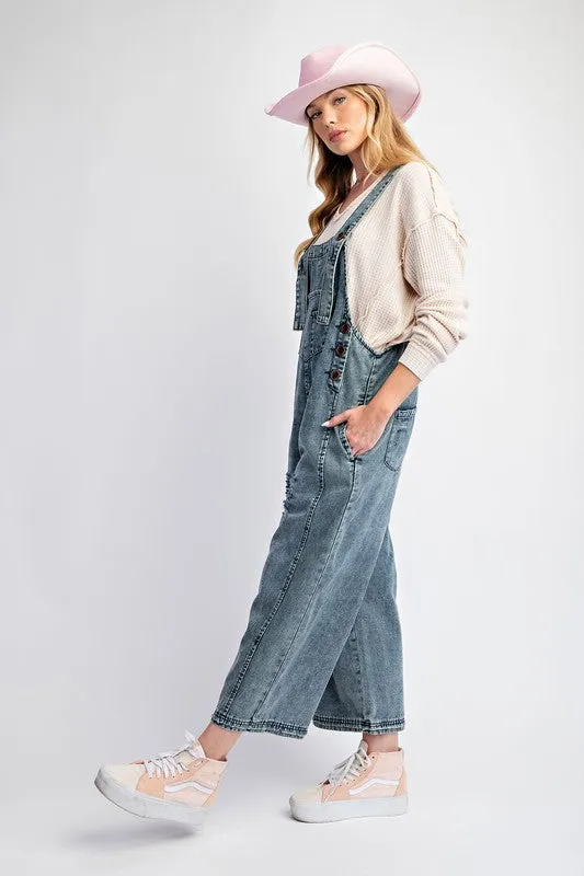 Elana Overalls in Denim