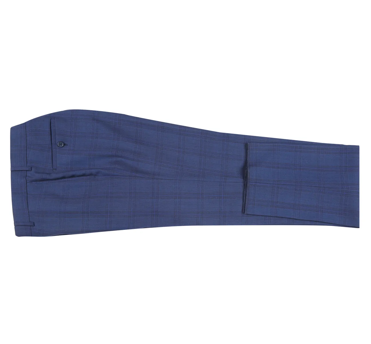 ENGLISH LAUNDRY Midnight Blue Check Wool Blend Suit 52-56-412