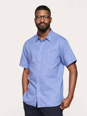 Evan Hemp Short Sleeve Shirt - Bleached Denim