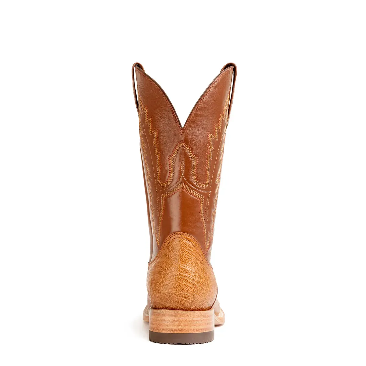 Gavel Men's Arroyo Smooth Ostrich Stockman Boots - Cognac