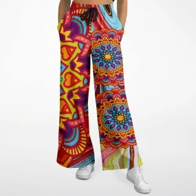 Hippy-Dippy Red Eco-Poly Stretchy Phat Bellbottoms