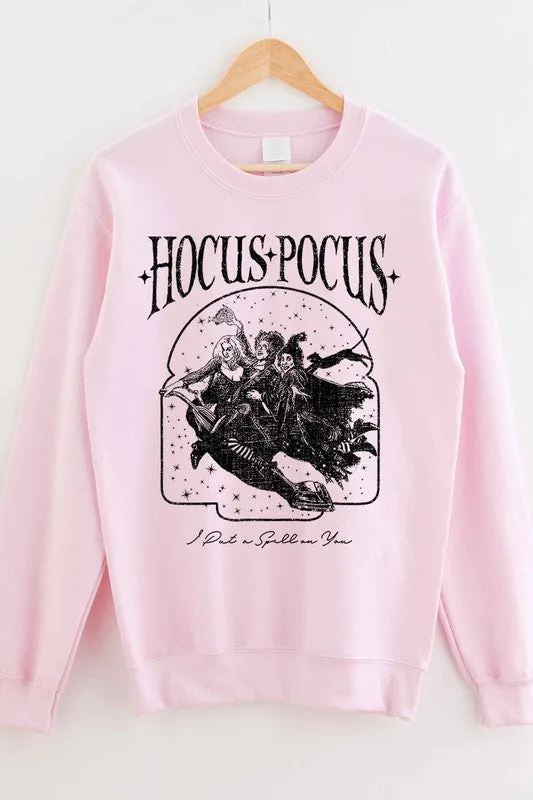 HOCUS POCUS HALLOWEEN GRAPHIC SWEATSHIRT PLUS SIZE