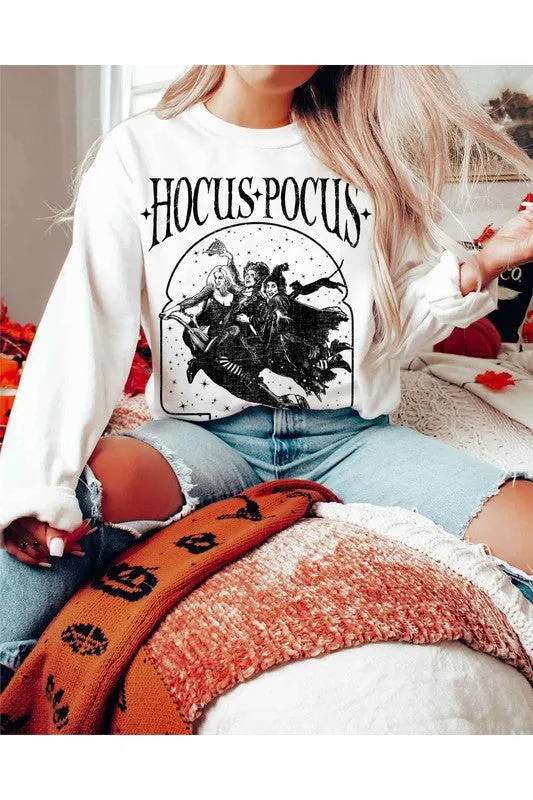 HOCUS POCUS HALLOWEEN GRAPHIC SWEATSHIRT PLUS SIZE