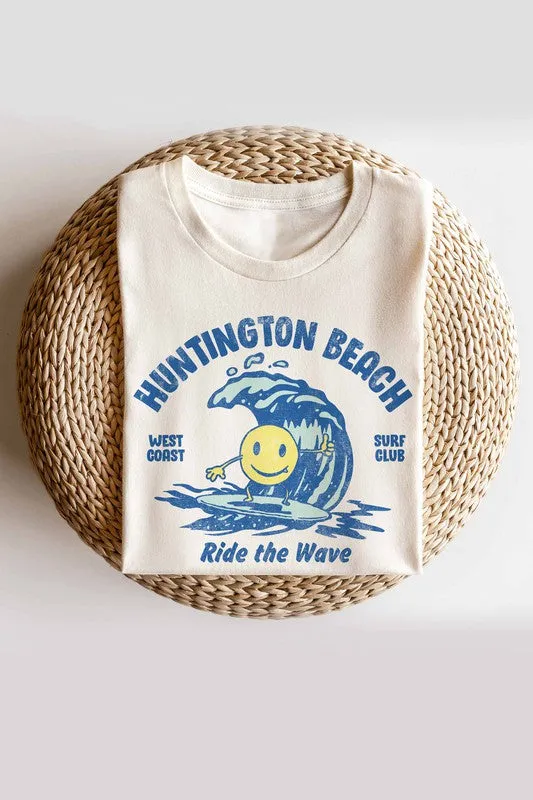 HUNTINGTON BEACH GRAPHIC TEE PLUS SIZE