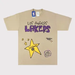 LAKERS PUFF TEE OATMEAL