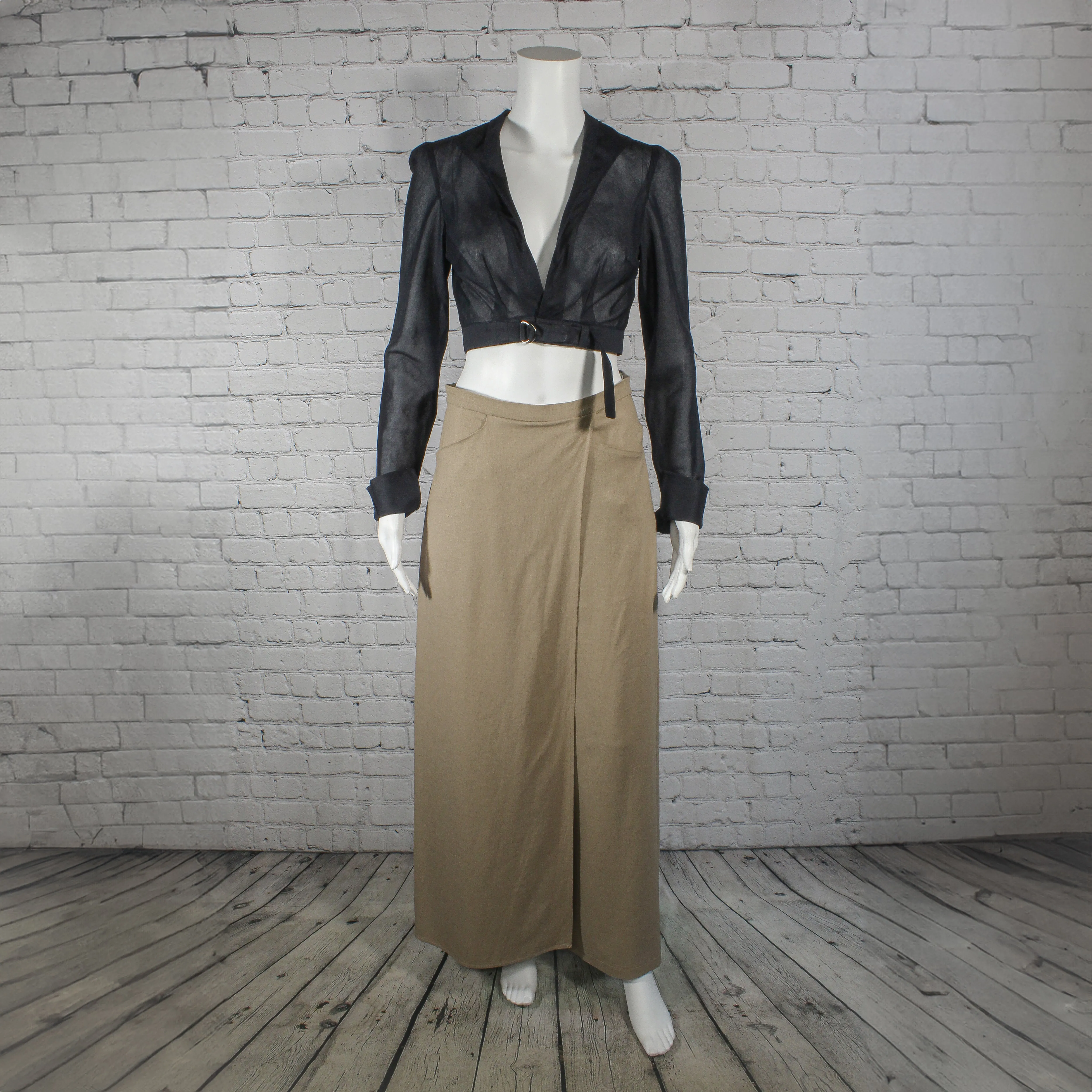 NEW! Empire Pants in Mocha Linen by Kim Schalk