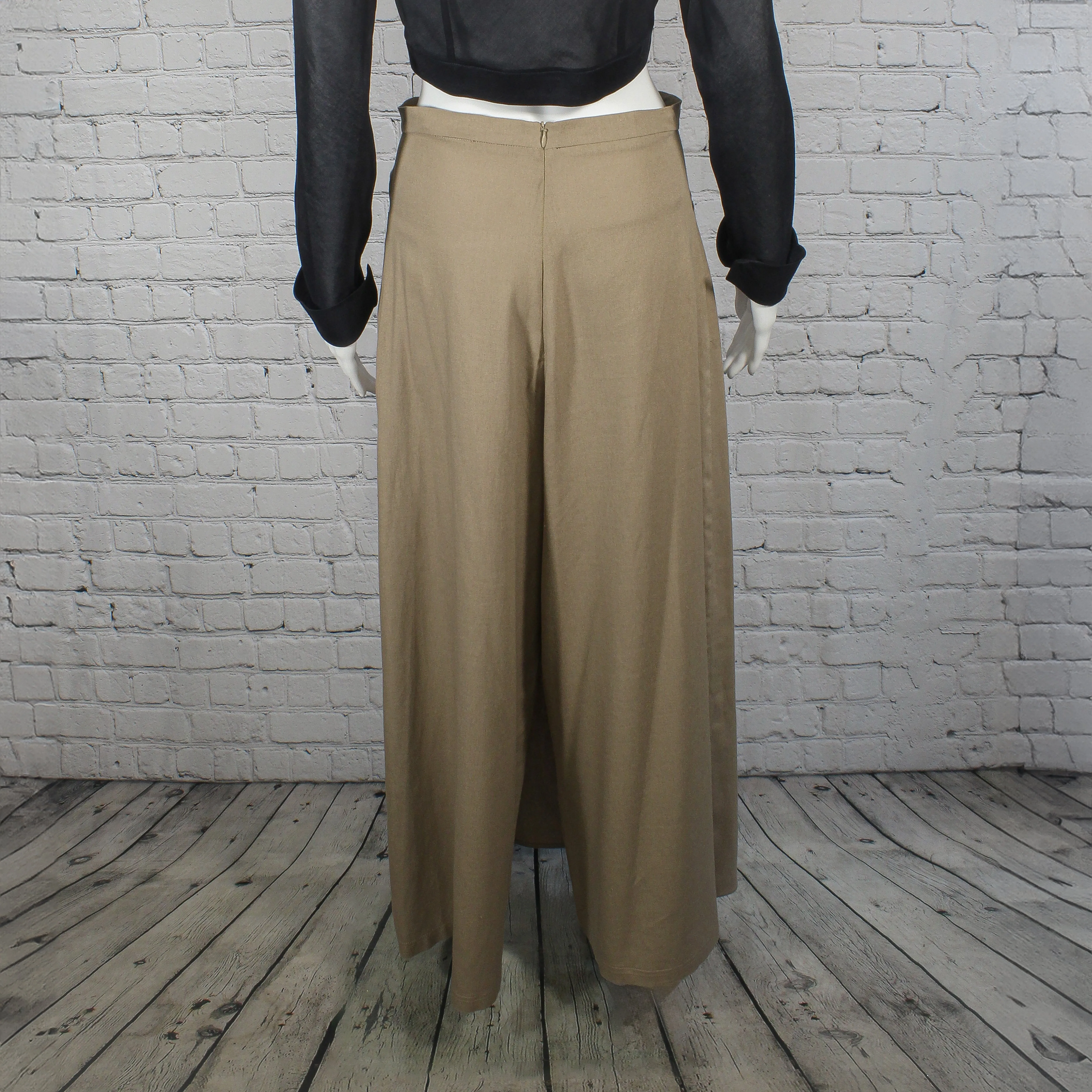 NEW! Empire Pants in Mocha Linen by Kim Schalk