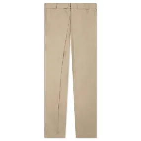 Pleated Extra Large Chino - Beige