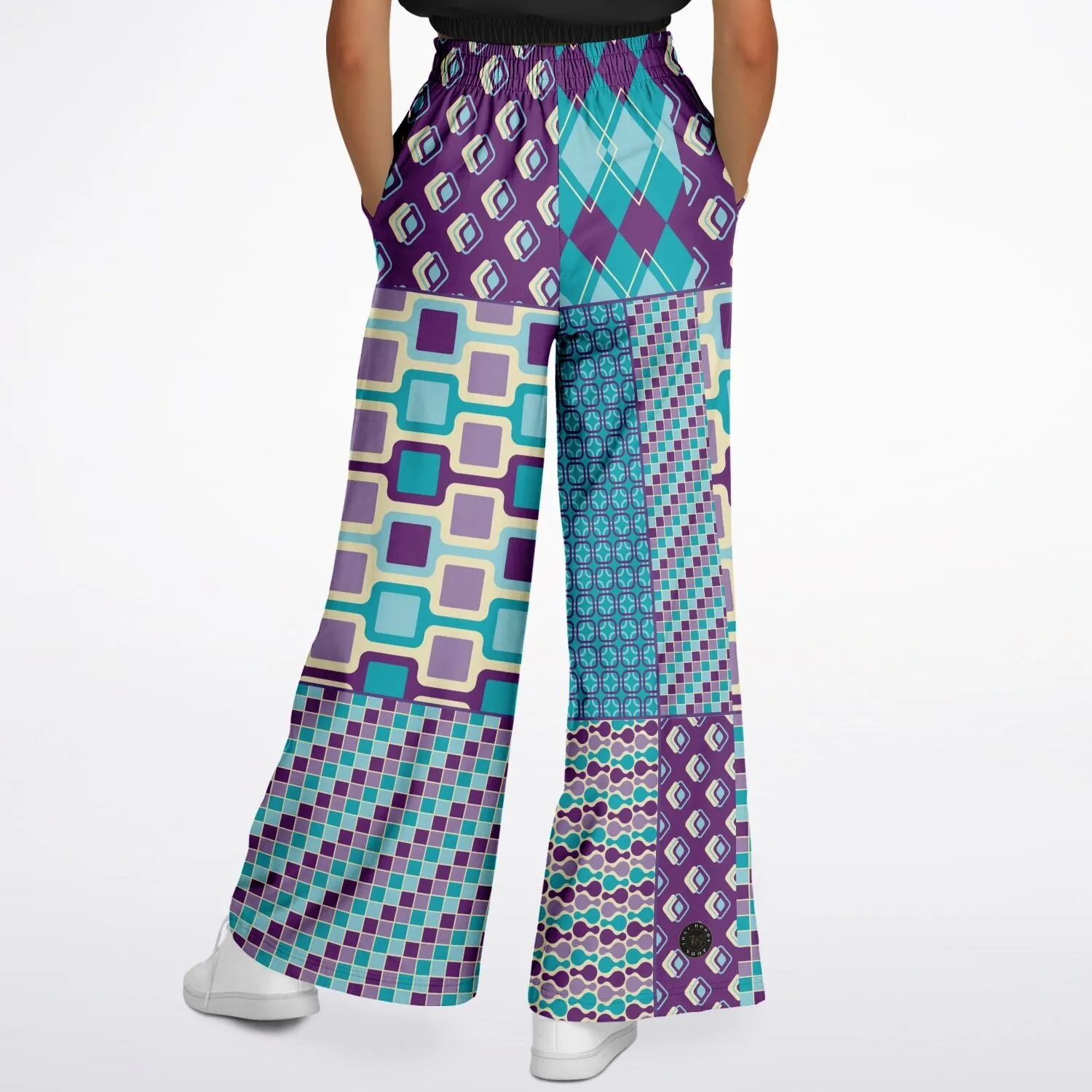 Purple Jetson Eco-Poly Stretchy Phat Bellbottoms