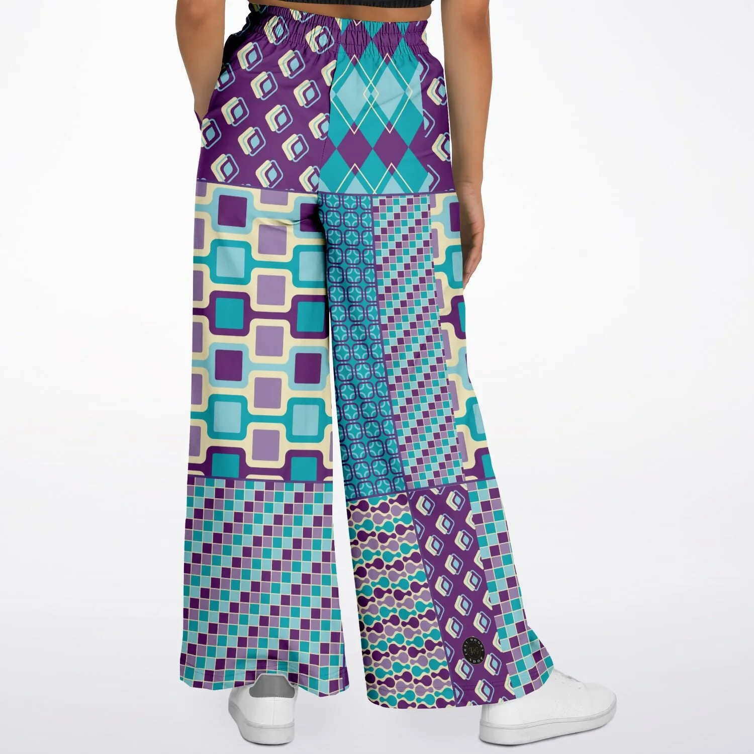 Purple Jetson Eco-Poly Stretchy Phat Bellbottoms