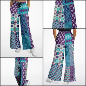 Purple Jetson Eco-Poly Stretchy Phat Bellbottoms