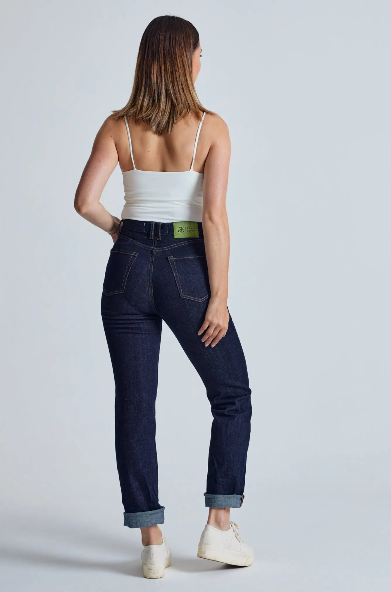 Rinse Indigo Lucille Tapered Jeans - GOTS Certified Organic Cotton And Hemp