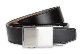 Shield Black, 1 3/8 Strap, Dress Belt, w/Gift Box