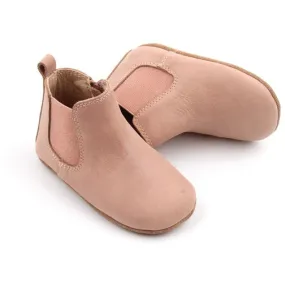 Soft Sole Waxed Leather Chelsea Boot Antelope Pink