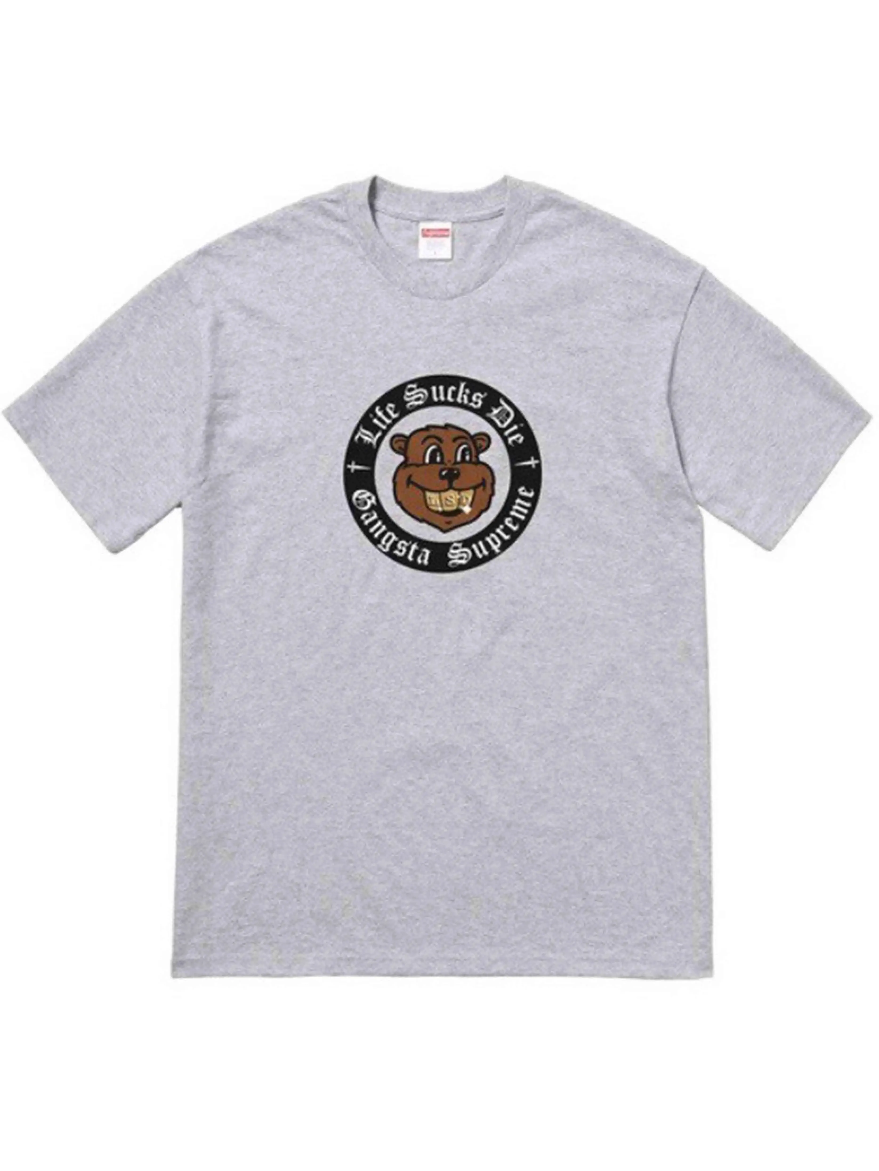 SUPREME LIFE SUCKS DIE TEE HEATHER GREY [FW18]