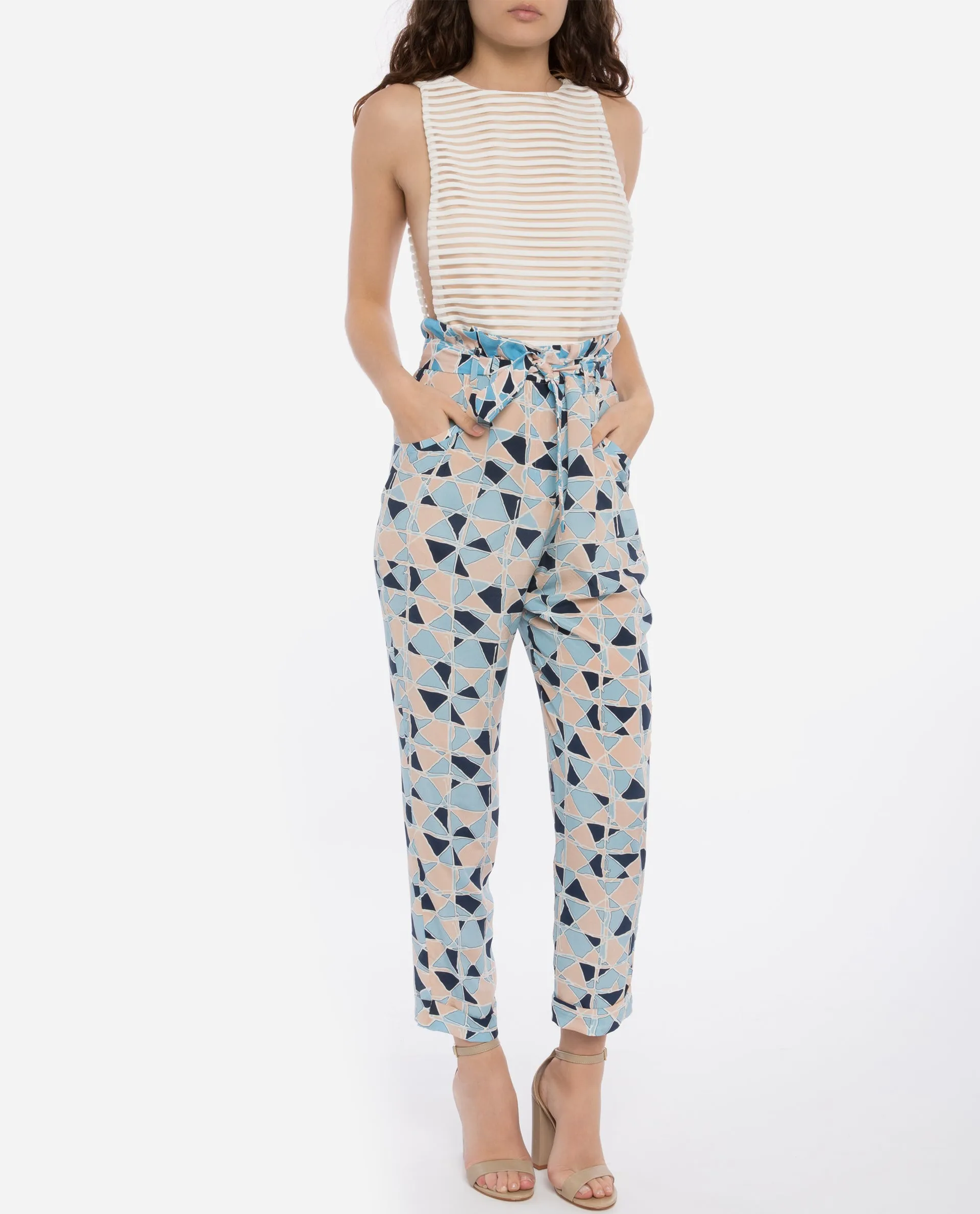 Tatiana Geometric Pants