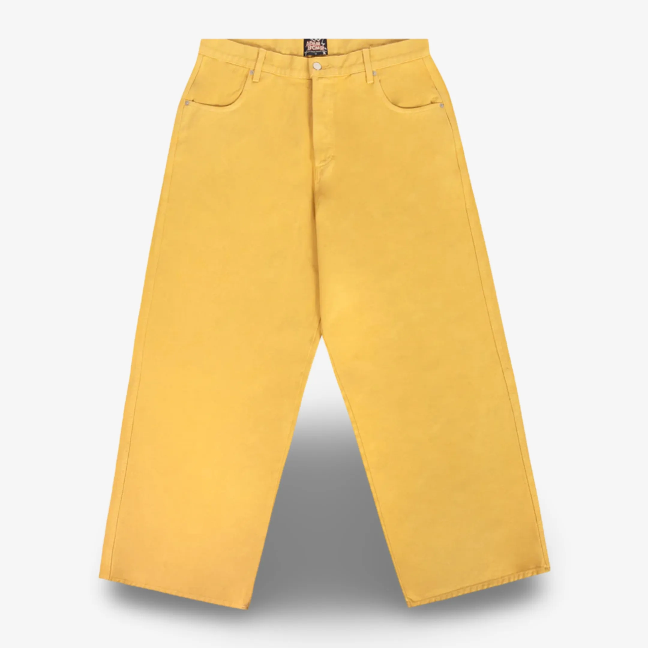 The Hundreds 'Adam Bomb' Washed Baggy Room Denim Mustard