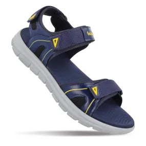 Walkaroo Men Sandals  - WC4373 Navy Blue Grey