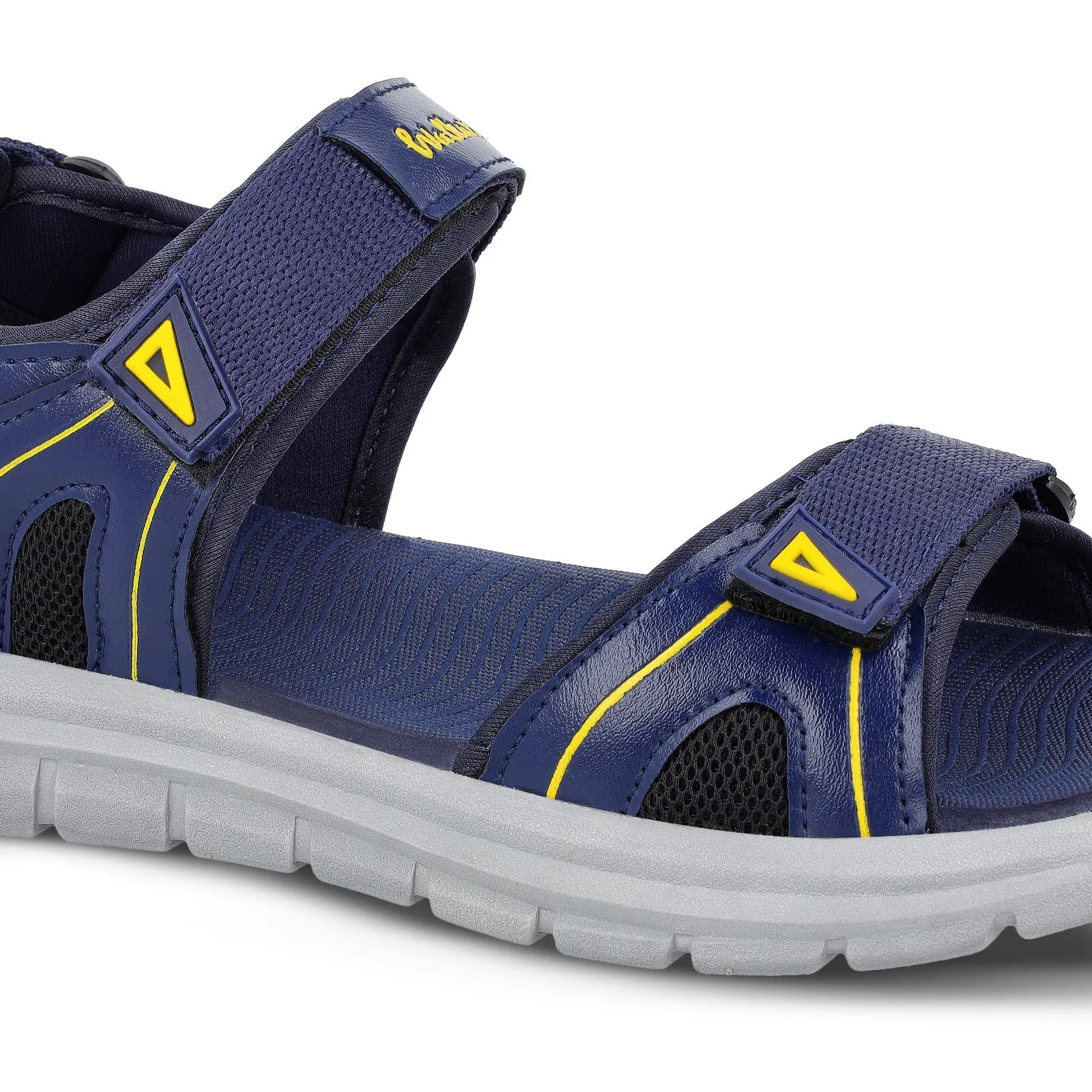 Walkaroo Men Sandals  - WC4373 Navy Blue Grey