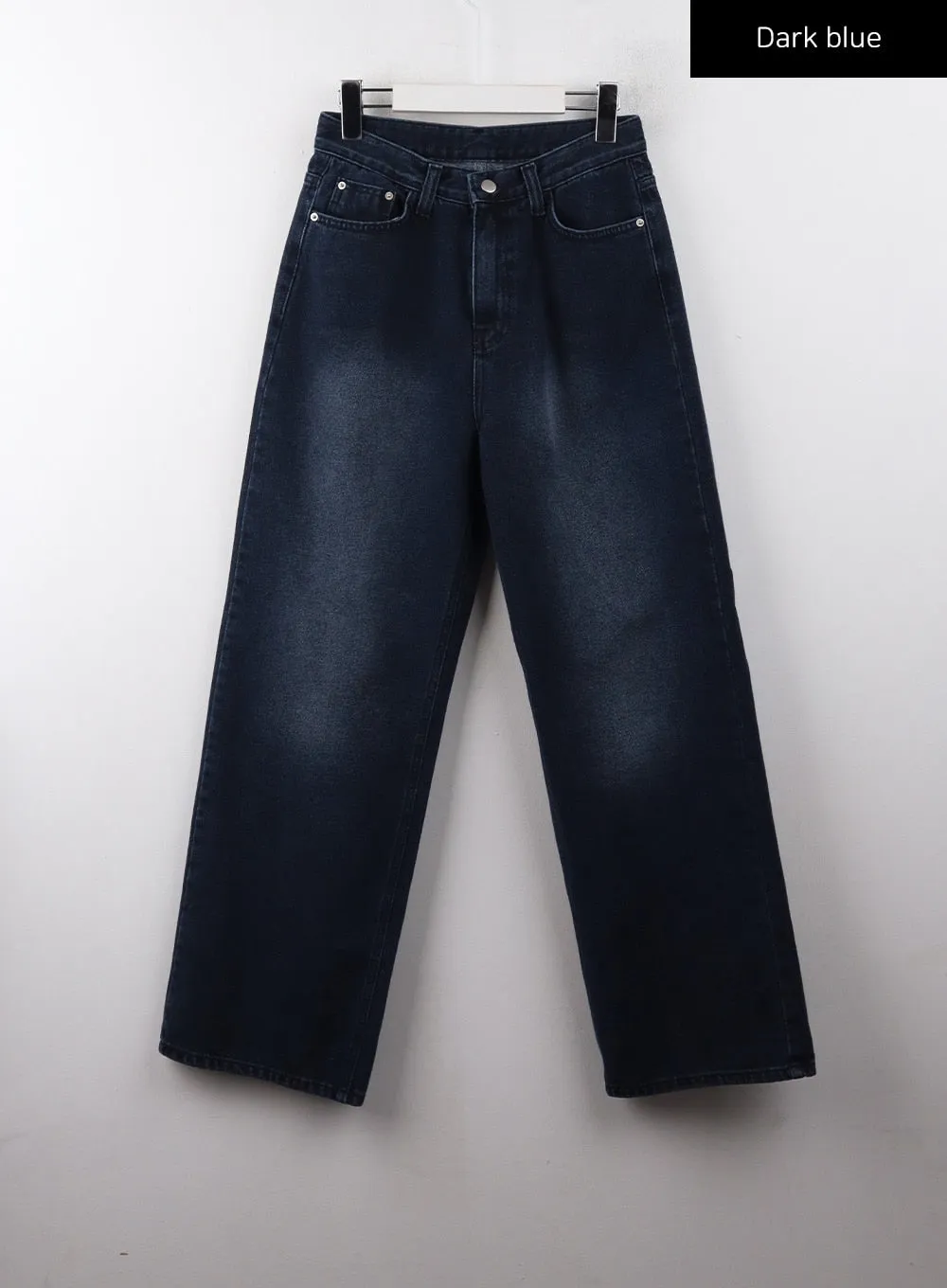 Washed Denim Wide Leg Jeans CD329